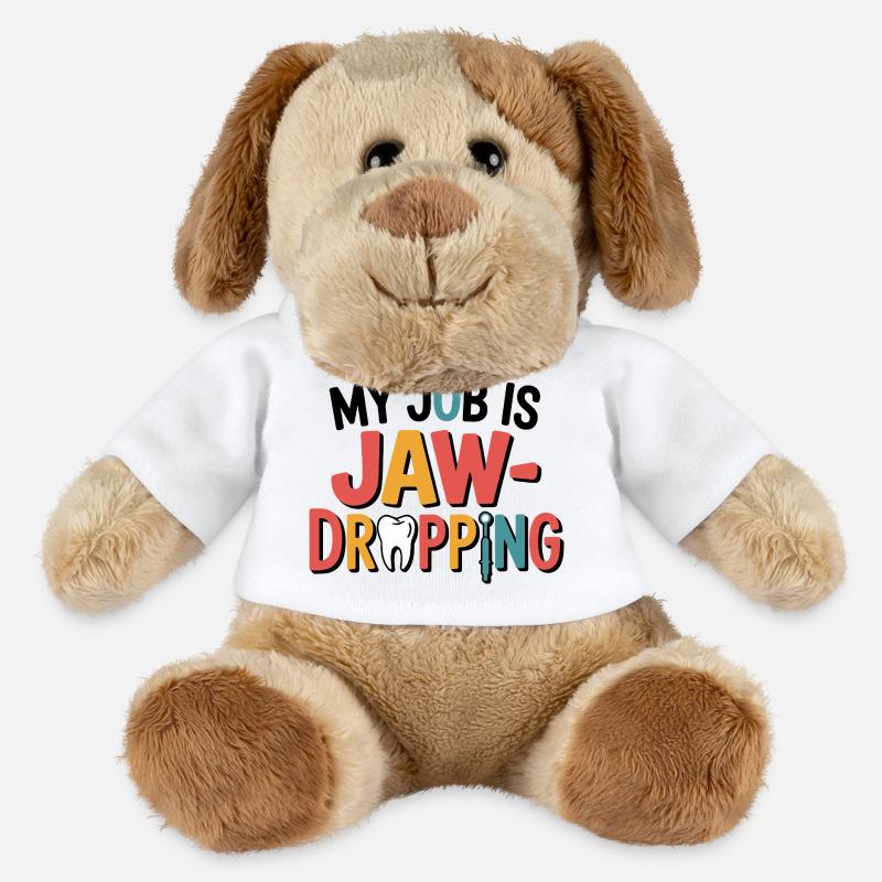 Outils de précision pour prothésiste dentaire - Chien en peluche Helge MiniFeet® - blanc