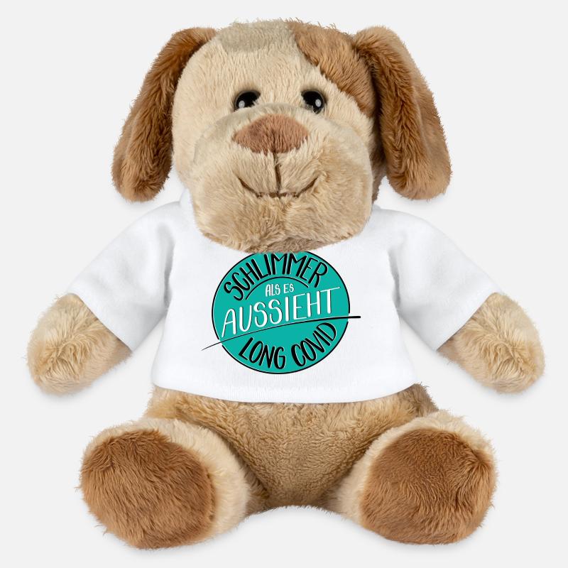 Schlimmer als es aussieht, Long Covid - MiniFeet® Hund Helge - Weiß