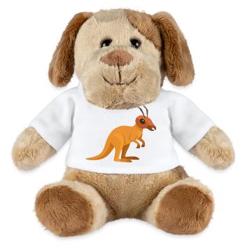 Kangourou Fourmi avec antennes  - Chien en peluche Helge MiniFeet® - blanc - Devant