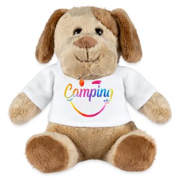 Camping Farbenspiel Logo - MiniFeet® Hund Helge - Weiß - Vorne