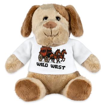 Wilde Western Kutsche - MiniFeet® Hund Helge - Weiß - Vorne