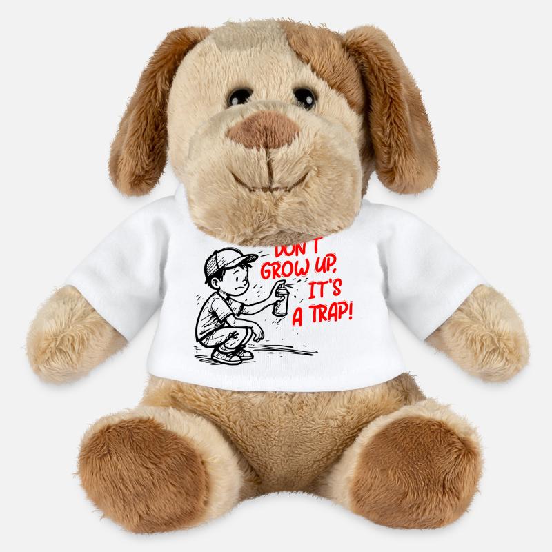 It's a trick - MiniFeet® Dog Helge - white