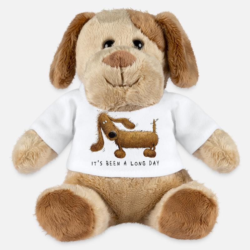 Lustiges Dachshund Dackel Sprüche Geschenk  - MiniFeet® Hund Helge - Weiß
