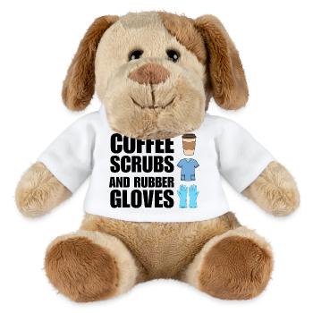 Nurse Coffee Medical Student Worker Nursing School - MiniFeet® Dog Helge - white - Front