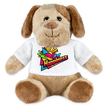 Happiness Burst Retro-Farben - MiniFeet® Hund Helge - Weiß - Vorne