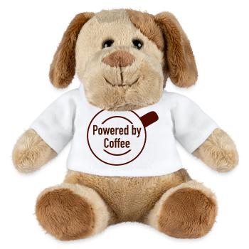 Powered by Coffee  - MiniFeet® Hund Helge - Weiß - Vorne
