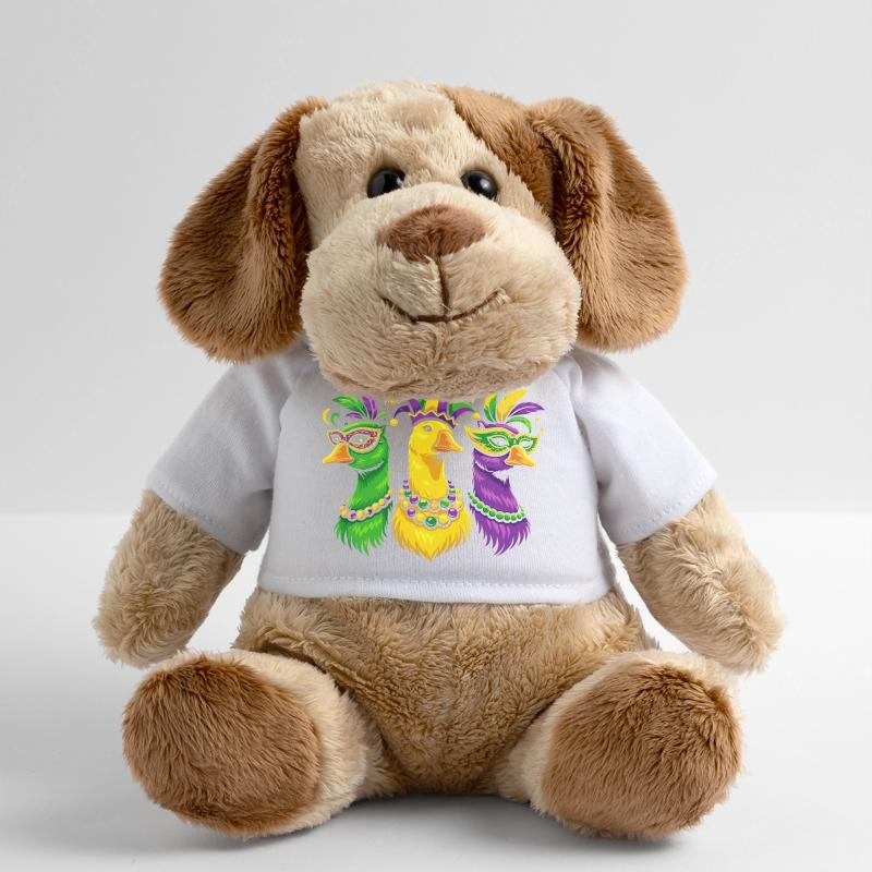 Trio de carnaval d’oiseaux masqués Chien en peluche Helge MiniFeet®