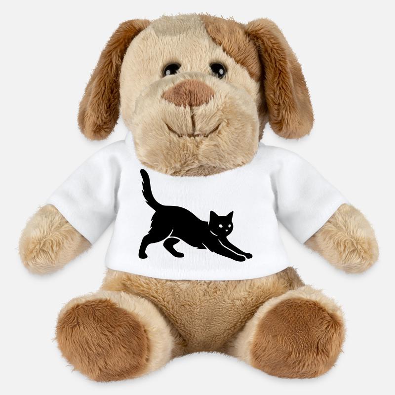 chat - Chien en peluche Helge MiniFeet® - blanc