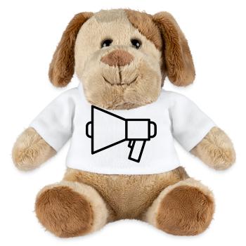 Megaphone Speaker Protest - MiniFeet® Dog Helge - white - Front