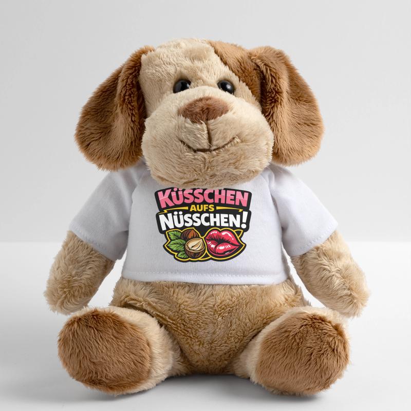 Küsschen aufs Nüsschen – Frecher Kuss Spruch MiniFeet® Hund Helge