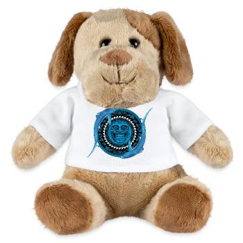 Blue Shark Tiki - Chien en peluche Helge MiniFeet® - blanc - Devant