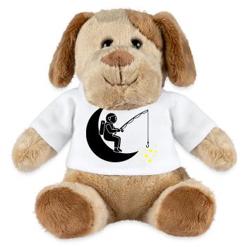 Lune Étoile de pêche pour astronautes - Chien en peluche Helge MiniFeet® - blanc - Devant