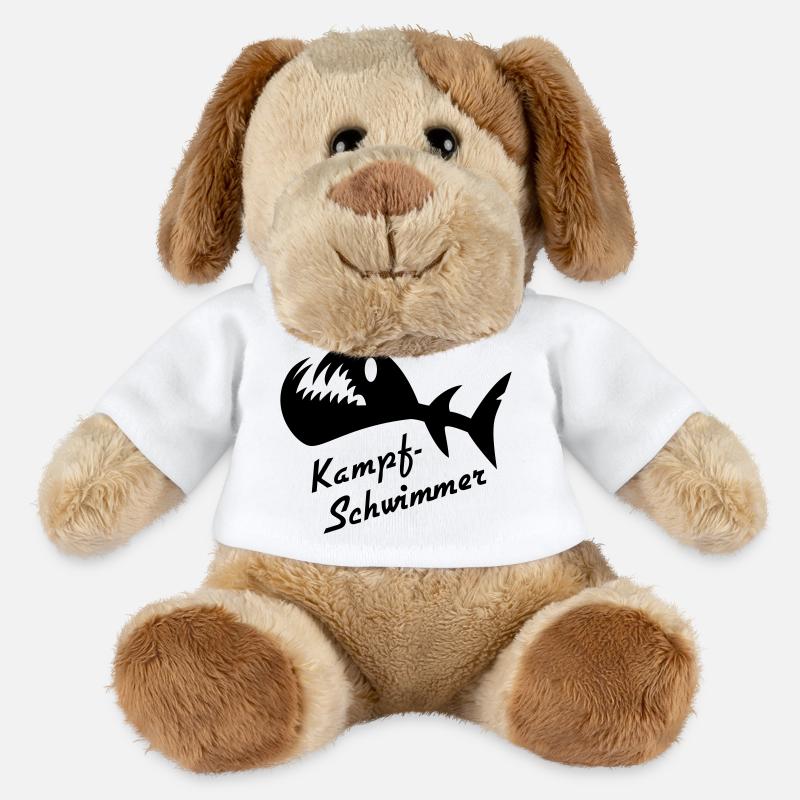 Kampfswimmer Fisch 2 - MiniFeet® Hund Helge - Weiß