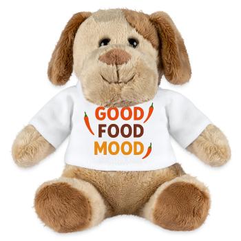 Bonne ambiance, Citation drôle de piment piment - Chien en peluche Helge MiniFeet® - blanc - Devant