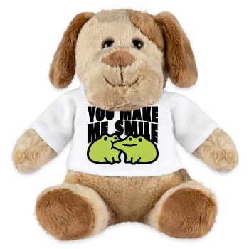 You Make me Smile Spruch - MiniFeet® Hund Helge - Weiß - Vorne