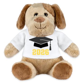 Doctorat 2026 - Chien en peluche Helge MiniFeet® - blanc - Devant