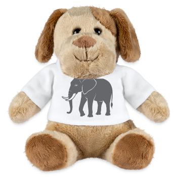 Elephant - MiniFeet® Dog Helge - white - Front