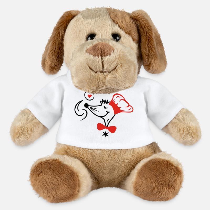 Sternekoch, backen, Koch - MiniFeet® Hund Helge - Weiß
