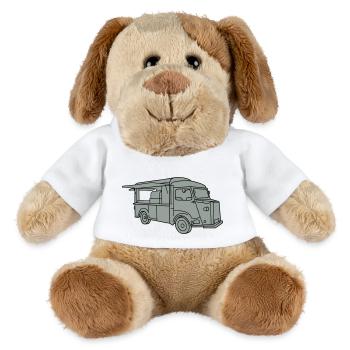 Imbisswagen Foodtruck 2 - MiniFeet® Hund Helge - Weiß - Vorne