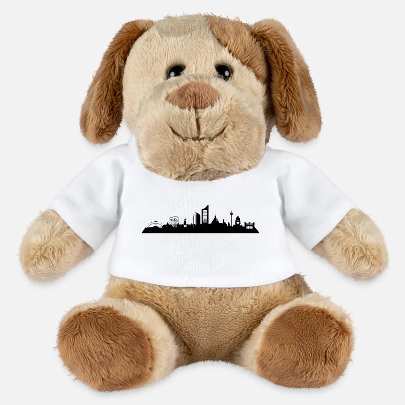 Leipzig Skyline - MiniFeet® Hund Helge - Weiß