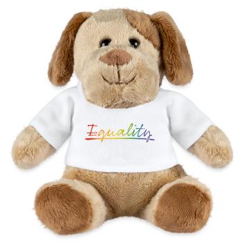 Égalité de la fierté - Chien en peluche Helge MiniFeet® - blanc - Devant