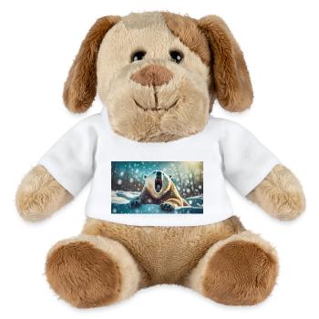 Niedliche Tiere chillen – Eisbär - MiniFeet® Hund Helge - Weiß - Vorne