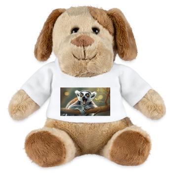 Niedliche Tiere chillen – Kattis - MiniFeet® Hund Helge - Weiß - Vorne
