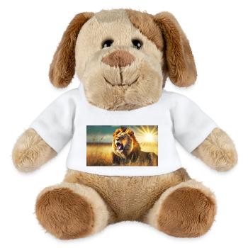 Niedliche Tiere chillen – Löwe - MiniFeet® Hund Helge - Weiß - Vorne