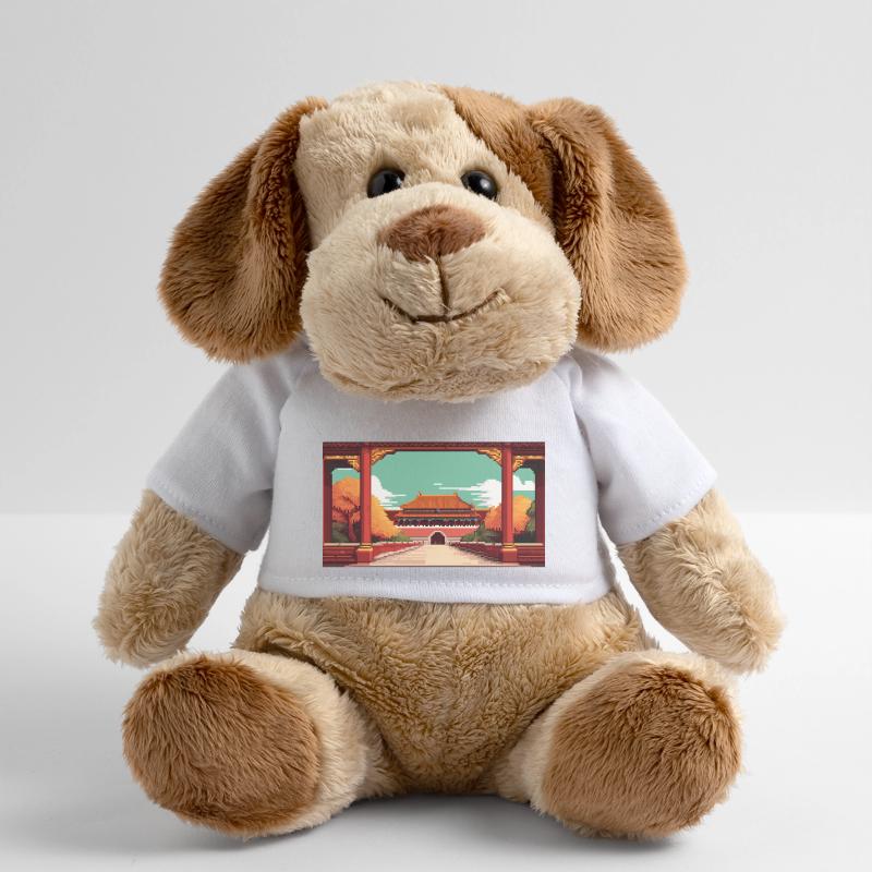 La Cité Interdite, Pékin, Chine - Pixel Art Chien en peluche Helge MiniFeet®