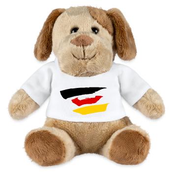 German Flag Style - MiniFeet® Dog Helge - white - Front