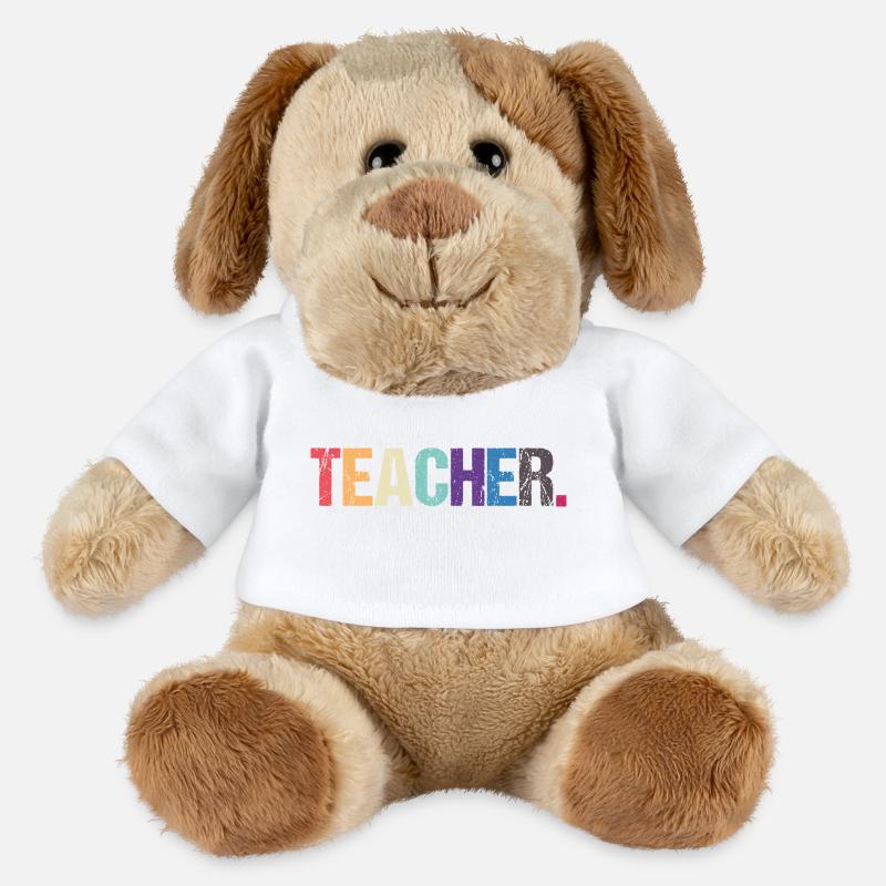 Enseignant - Chien en peluche Helge MiniFeet® - blanc