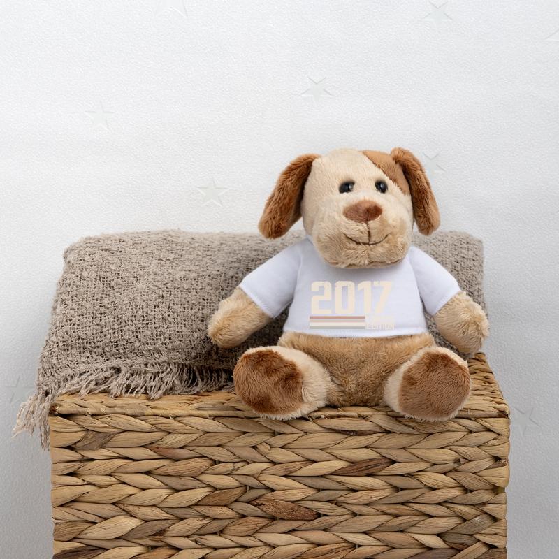2017 Millésime 2017 Anniversaire 2017 Rétro 2017 Chien en peluche Helge MiniFeet®