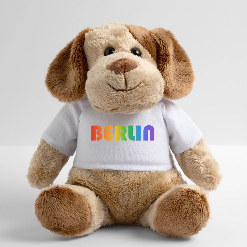 Texte arc-en-ciel de Berlin Chien en peluche Helge MiniFeet®