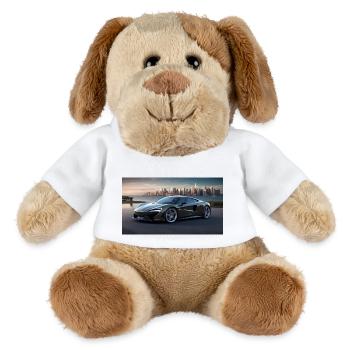 Elegant supercar design – for real car fans - MiniFeet® Dog Helge - white - Front