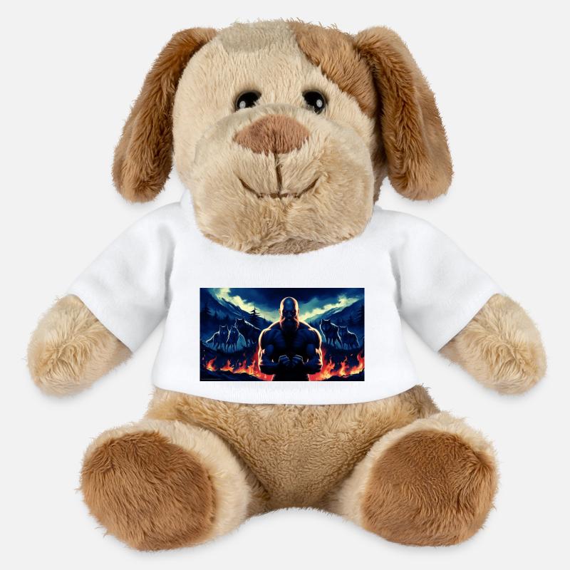Urzeitlicher Krieger - MiniFeet® Hund Helge - Weiß