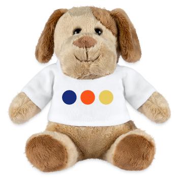 Minimal Circles Color Trio - MiniFeet® Dog Helge - white - Front