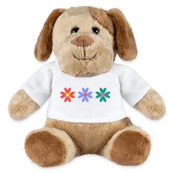FLEUR. NATURE. ECOLOGIE. ANNIVERSAIRE. FÊTE - Chien en peluche Helge MiniFeet® - blanc - Devant
