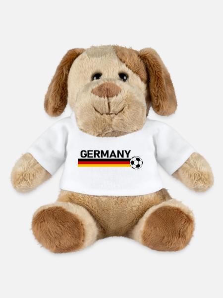 Germany Soccer Ball Fußball - MiniFeet® Hund Helge - Weiß
