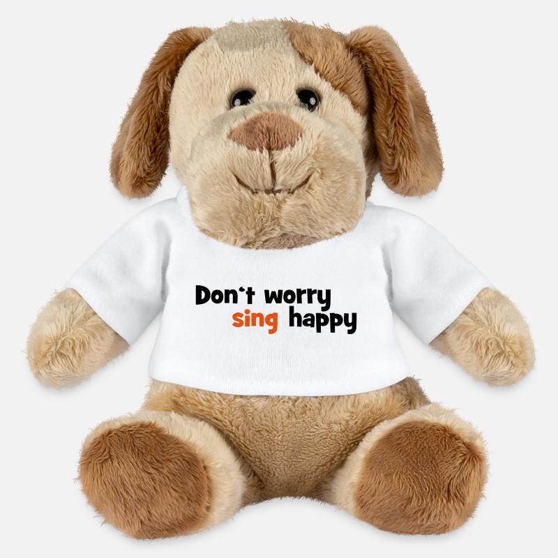 singen - MiniFeet® Hund Helge - Weiß