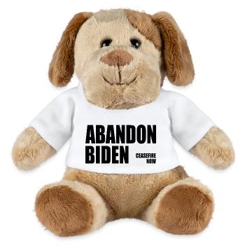 Abandon biden - MiniFeet® Dog Helge - white - Front