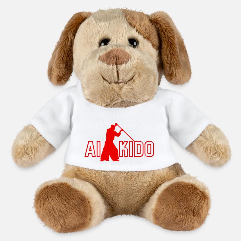 Aikido - Aikido Geschenkidee - MiniFeet® Hund Helge - Weiß