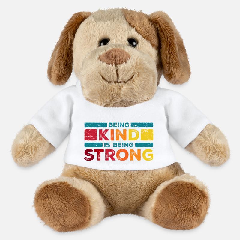 Being kind is being strong - MiniFeet® Dog Helge - white