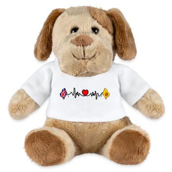 Herzfrequenz in Lancashire und Großbritannien - MiniFeet® Hund Helge - Weiß - Vorne