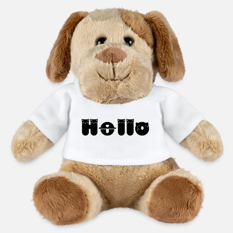 Hallo Katze - MiniFeet® Hund Helge - Weiß