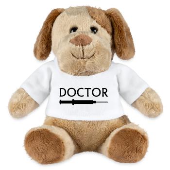 doctor - Chien en peluche Helge MiniFeet® - blanc - Devant