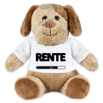 Pension "year" invites / / year enter - MiniFeet® Dog Helge - white - Front