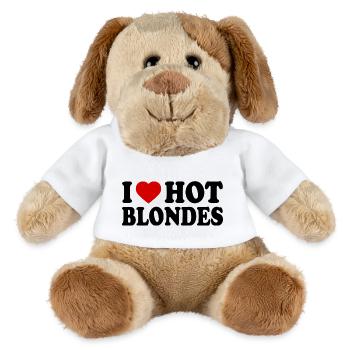 I love hot blondes - MiniFeet® Hund Helge - Weiß - Vorne