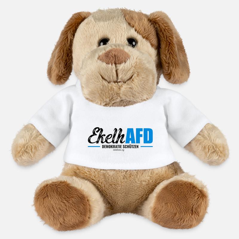 Mimikama EkelhAFD - MiniFeet® Hund Helge - Weiß