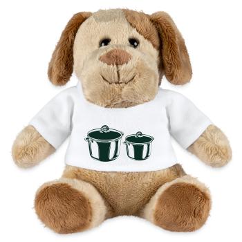 kochtopf topf kochen symbol silhouette - MiniFeet® Hund Helge - Weiß - Vorne