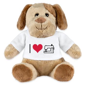 Nähmaschine - MiniFeet® Hund Helge - Weiß - Vorne